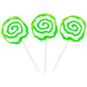 Green & White Hypno Pops Lollipops - 100ct CandyStore.com