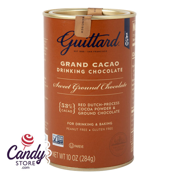 Guittard Sweetened Grand Cacao 10oz Tin - 6ct CandyStore.com