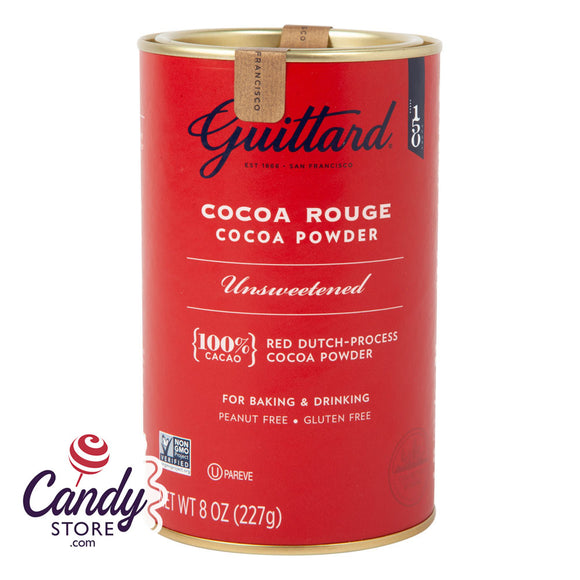 Guittard Unsweetened Cocoa Rouge Tin - 6ct CandyStore.com