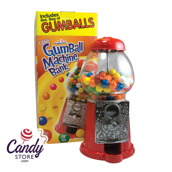 Gumball Machine Bank With Gumballs 8oz Box - 6ct CandyStore.com