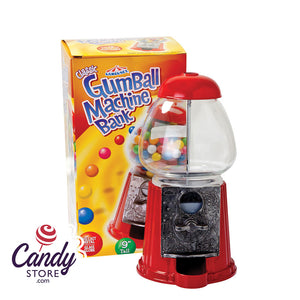 Gumball Machine Metal Bank 9" Tall - 12ct CandyStore.com