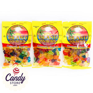 Gummy Bears Island Snacks - 6ct Bags CandyStore.com