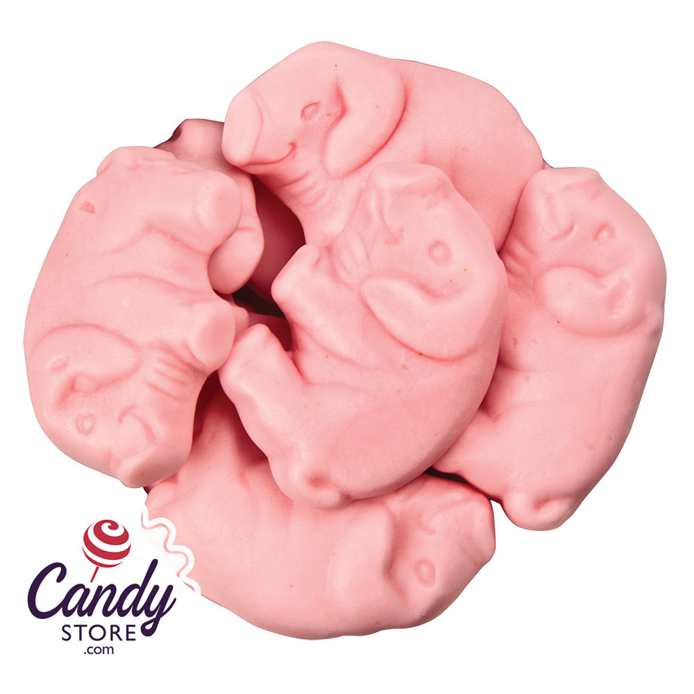 Gummy Pigs Raspberry - 6.6lb Bulk | CandyStore.com