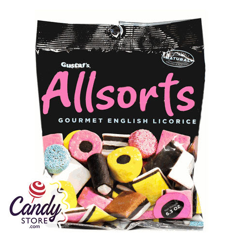 Gustaf's Licorice Allsorts Gourmet English Licorice - 12ct CandyStore.com