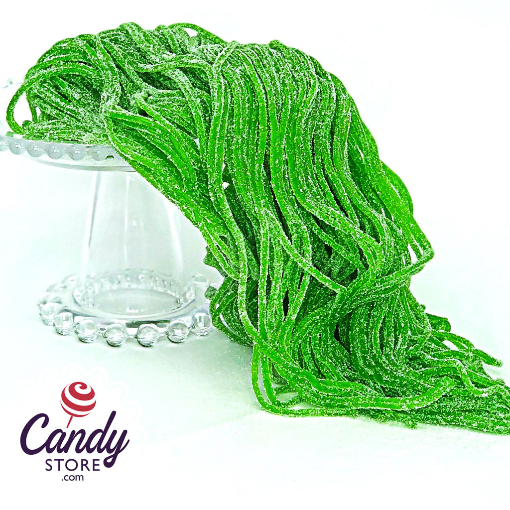 Gustaf's Sour Apple Laces Green Licorice 2lb CandyStore