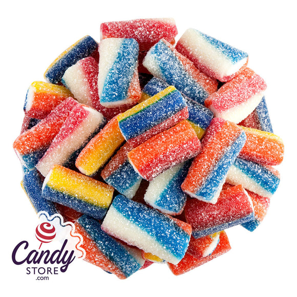 Gustaf's Sour Rainbow Filled Licorice Broadway Sticks - 13.2lb CandyStore.com