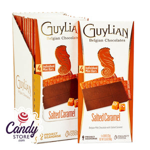 Guylian Milk Chocolate With Salted Caramel Bar 3.53oz - 12ct CandyStore.com