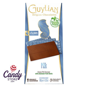 Guylian No Sugar Added Milk Chocolate 3.5oz Bar - 12ct CandyStore.com
