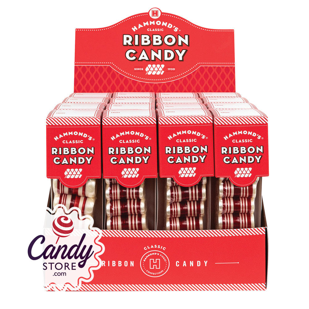 Hammond's Peppermint Ribbon Candy 3oz - 16ct CandyStore.com
