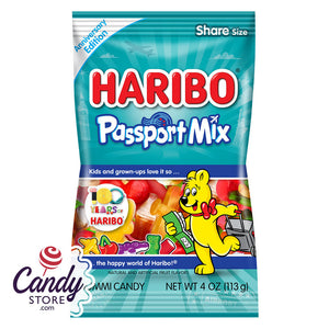 Haribo Passport Mix 4oz Bag - 12ct CandyStore.com