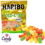 Haribo Sour Gold Bears Gummi Candy 4.5oz Bag - 12ct CandyStore.com