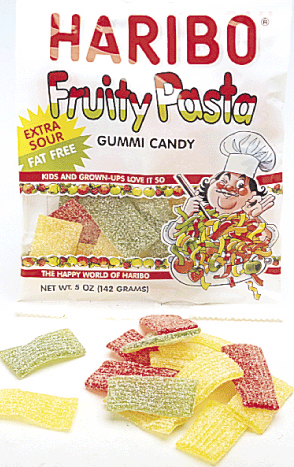 Haribo Sour Gummi Fruity Pasta - 12ct CandyStore.com