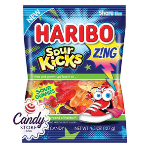 Haribo Sour Kicks Zing 4.5oz - 12ct CandyStore.com