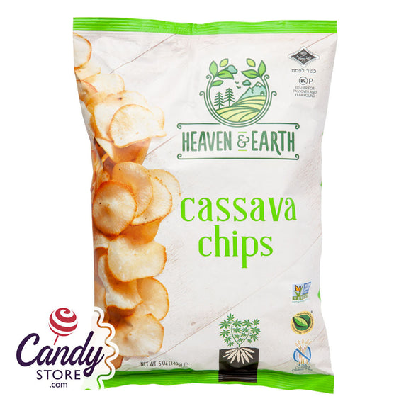 Heaven & Earth Cassava Chips 5oz Bags - 12ct CandyStore.com