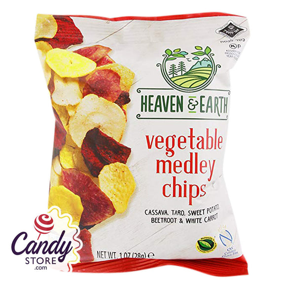 Heaven & Earth Vegetable Medley Chips 1oz Bags - 36ct CandyStore.com