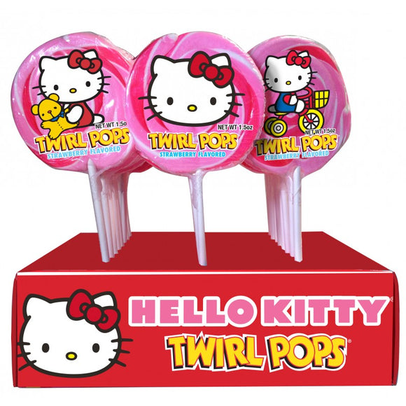 Hello Kitty Twirl Pop 1.5oz - 18ct CandyStore.com