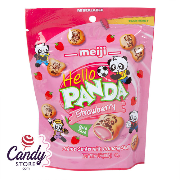 Hello Panda Strawberry 7oz Pouch - 6ct CandyStore.com