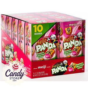 Hello Panda Strawberry Creme-Filled Cookies Boxes - 10ct CandyStore.com