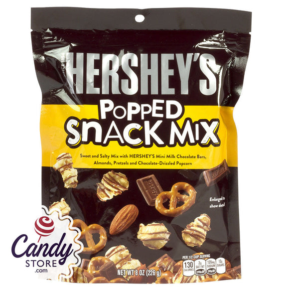 Hershey Popped Snack Mix 8oz Peg Bag - 6ct CandyStore.com