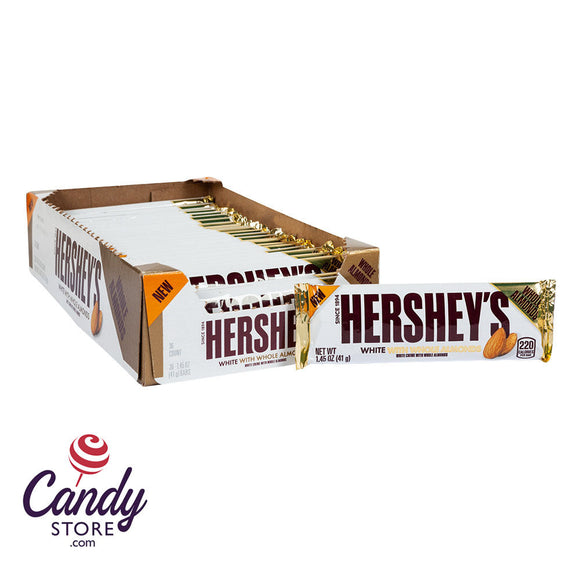 Hershey White Creme Almond 1.45oz - 36ct CandyStore.com