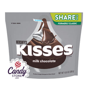 Hershey's Kisses Milk Chocolate 10.8oz Pouch - 16ct CandyStore.com