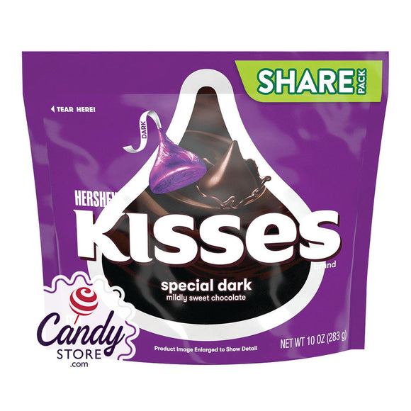 Hershey's Kisses Special Dark 10oz Pouch - 8ct CandyStore.com