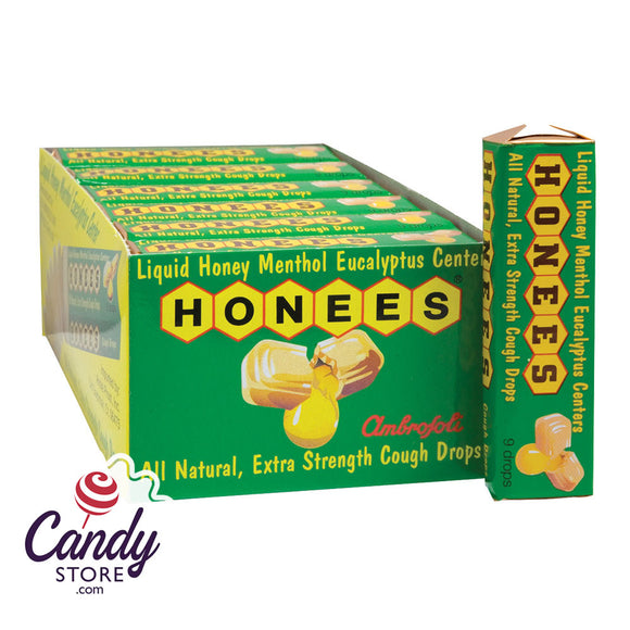 Honees Eucalyptus Mint Cough Drops 1.6oz - 24ct CandyStore.com