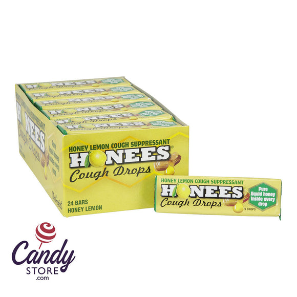 Honees Honey Lemon Cough Drops 9 Pc Stick - 24ct CandyStore.com