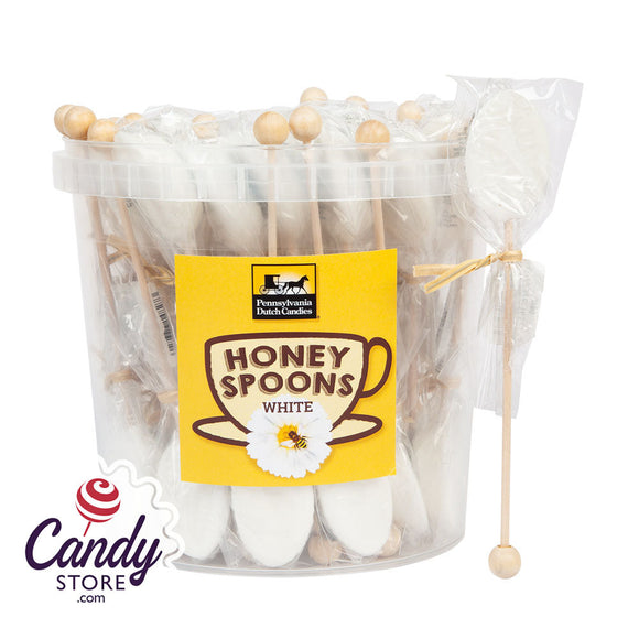 Honey Spoons White Honey Pennsylvania Dutch - 50ct CandyStore.com