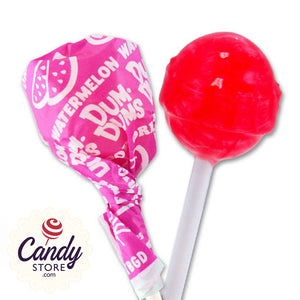 Hot Pink Dum Dums Lollipops Watermelon - 75ct CandyStore.com