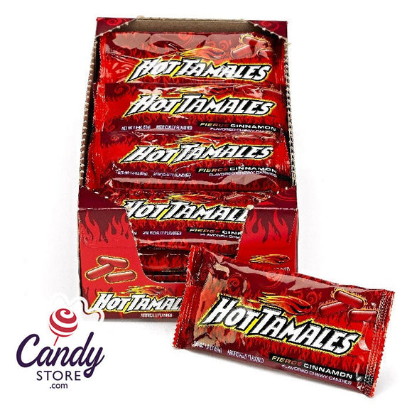 Hot Tamales Cinnamon Pouches 1.8oz - 24ct CandyStore.com