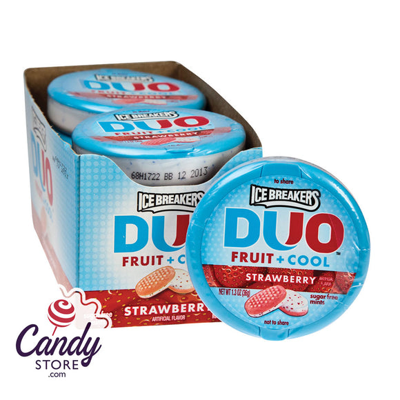 Ice Breakers Strawberry Duo Mints 1.3oz - 8ct CandyStore.com