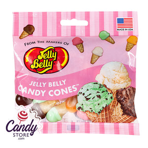Ice Cream Candy Cones Jelly Belly 3oz Peg Bag - 12ct CandyStore.com