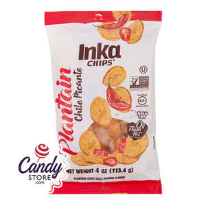 Inka Chile Picante Plantain Chips 4oz Pouch - 12ct CandyStore.com