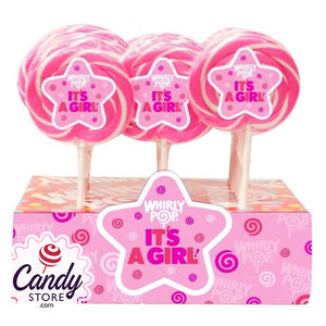 It's a Girl Whirly Pop 1.5oz - 24ct CandyStore.com