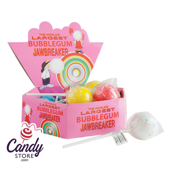 Jawlipops Bubblegum Jawbreaker 3.5oz - 12ct CandyStore.com