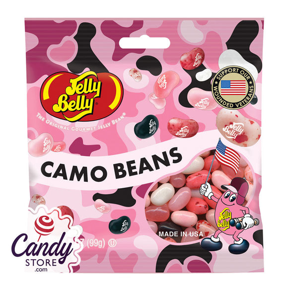 Jelly Belly Pink Camo Jelly Beans Bags - 12ct CandyStore.com