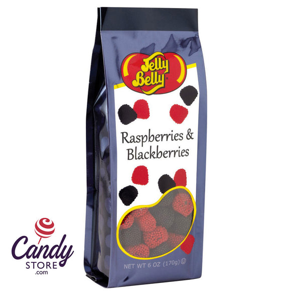 Jelly Belly Raspberries & Blackberries Gift Bags - 12ct CandyStore.com