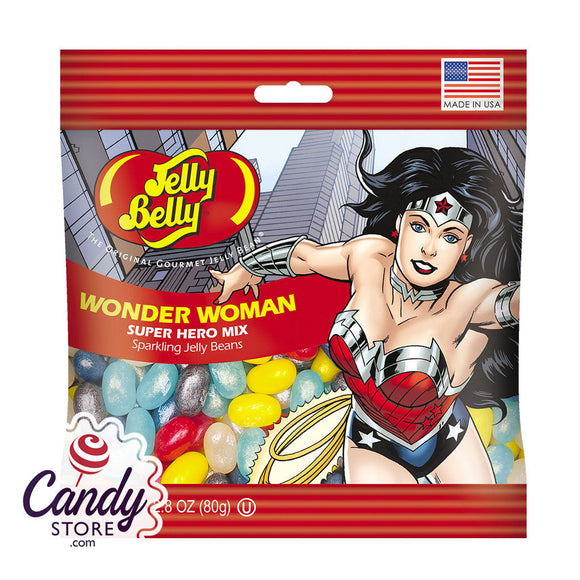 Jelly Belly Wonder Woman Jelly Bean 2.8oz Bags - 12ct CandyStore.com