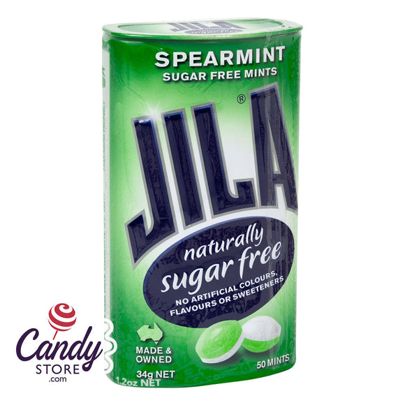 Jila Sugar Free Spearmint Mints Tin 1.2oz - 12ct CandyStore.com