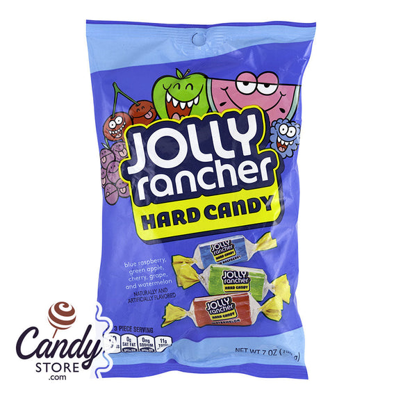 Jolly Rancher Original Hard Candy 7oz Peg Bag - 12ct CandyStore.com