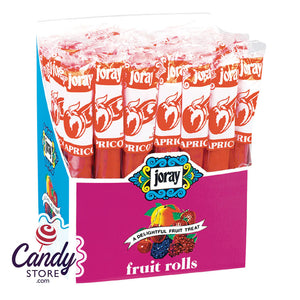 Joray Apricot Fruit Rolls 0.75oz - 48ct CandyStore.com