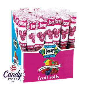 Joray Raspberry Fruit Rolls 0.75oz - 48ct CandyStore.com