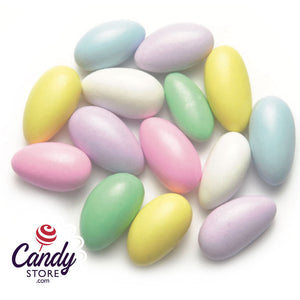 Jordan Almonds White & Pastel - 7lb Bulk CandyStore.com