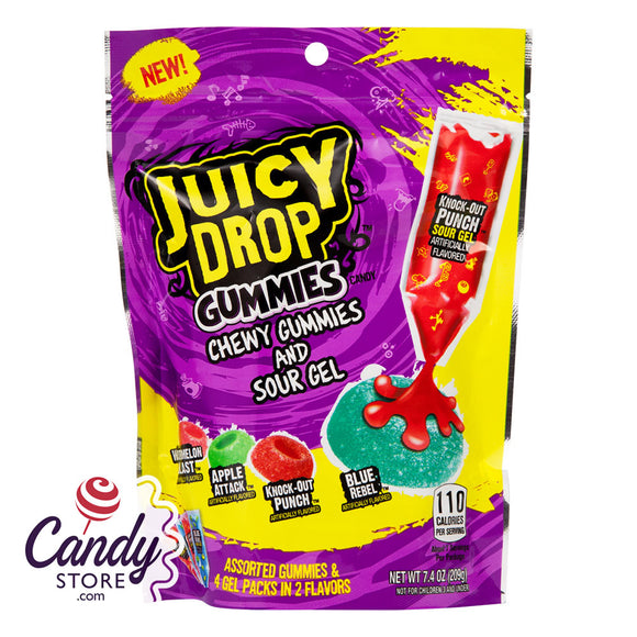 Juicy Drop Gummies Pouch 7.4oz - 12ct CandyStore.com