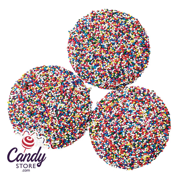 Jumbo Milk Chocolate Nonpareils With Rainbow Seeds Asher's - 64ct CandyStore.com
