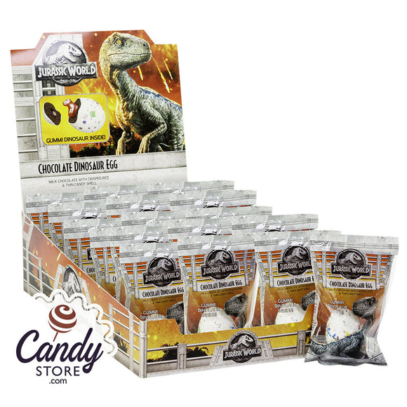 Jurassic World 2 Chocolate Dinosaur Egg Jelly Belly 1.4oz - 24ct CandyStore.com