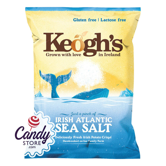 Keogh's Irish Potato Crisps Atlantic Sea Salt 1.76oz Bags - 24ct CandyStore.com