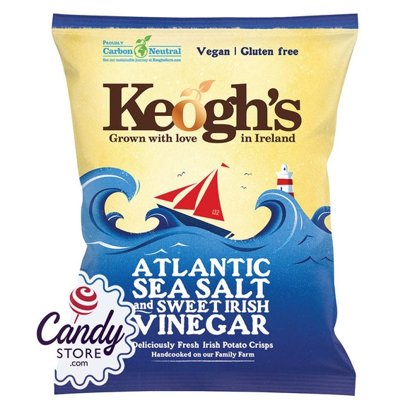 Keogh's Irish Potato Crisps Atlantic Sea Salt & Cider Vinegar 1.76oz Bags - 24ct CandyStore.com