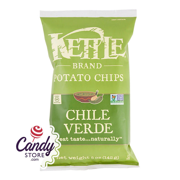 Kettle Chile Verde Potato Chips 5oz Bags - 15ct CandyStore.com
